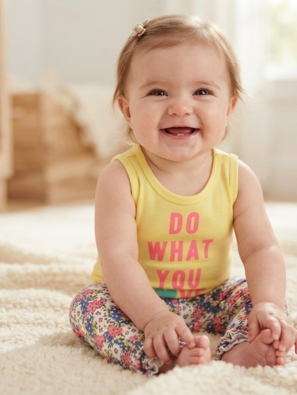 Carter's 3M Bright Yellow Tank Top And Pants